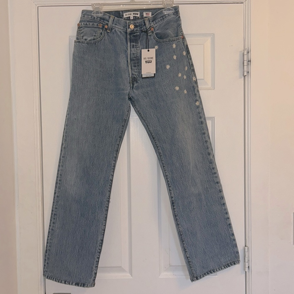 Re/done x Levi’s floral embroidered jeans redone 26